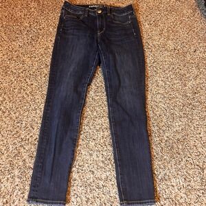 American‎ Eagle Super Stretch X4 Dark Wash Denim Jeans - Size 2 Short